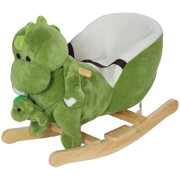 Rootz -dinosaurus rokkahevonen - taaperokappale - lasten muhkeat ajomatkat - 32 kappaletta - 62L x 33W x 45H CM - Turvavyöt