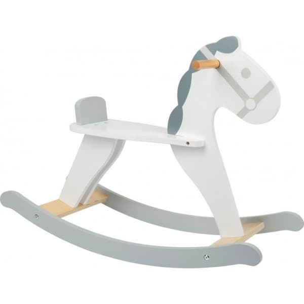 Skandijunior gunghäst i trä - SMÅFOTA - 70 cm - Grå
