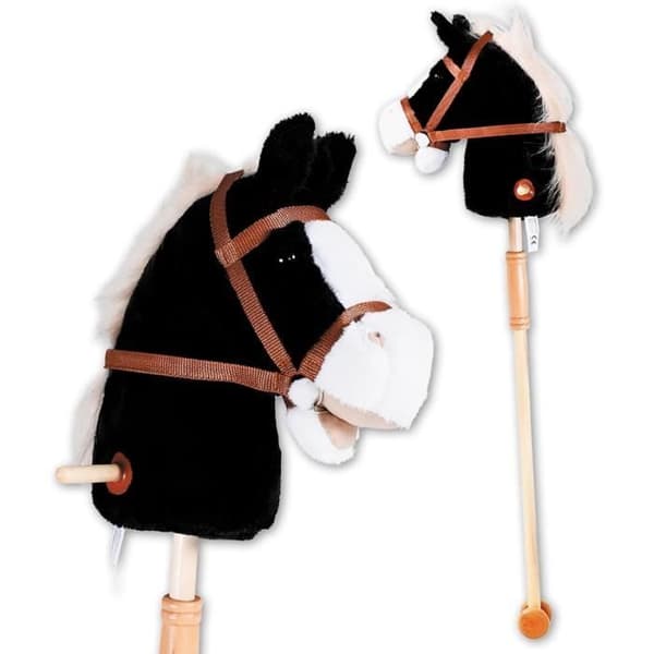 Stridshäst - Knorrtoys - Blacky - Trä - Svart - 95 cm