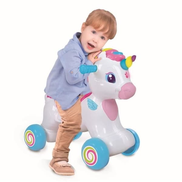 Rocking Unicorn och Carrier Zoe My Favorite Unicorn från Baby Clementoni