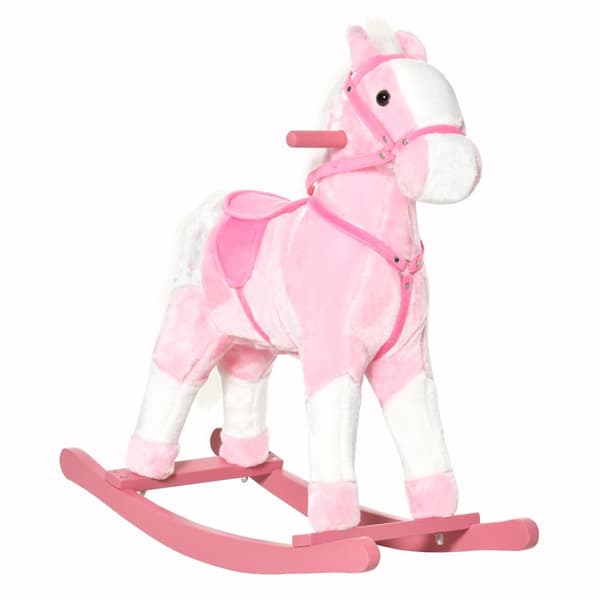Gungstol i form av en häst, 74x28x65 cm, Rosa