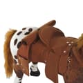 Miniatyrbillede 7 af 9: Ridehest Legetøj, 85x28x60 cm, Brun og Hvid