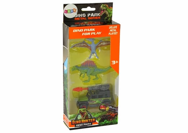 Dinosaurs Figures Car With Rocket Set