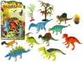 Miniatyrbillede 1 af 7: Set of Dinosaur Figures 9 Pieces Colorful
