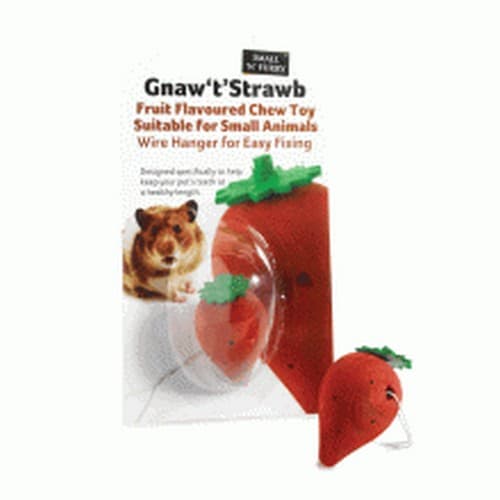 Small N Furry Gnaw T Strawberry Toy