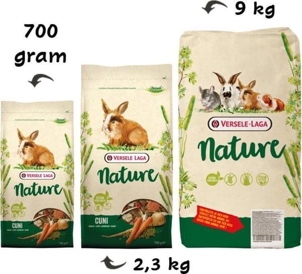 VERSELE LAGA Nature Cuni - Foder til kaniner - 2,3 kg