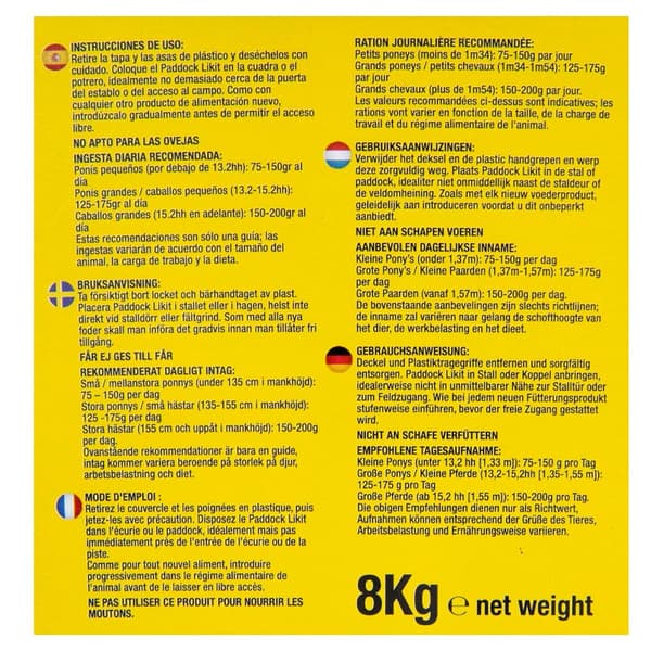 Likit Slicka Paddock 8kg Guld