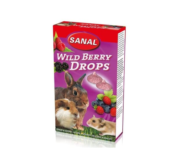 SANAL gnavere vilde bærdråber 45g