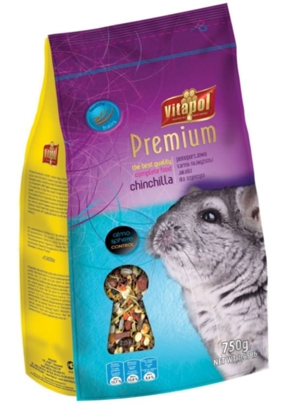 Vitapol fuldfoder til chinchillaer - 750 g