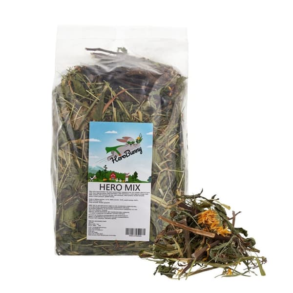 FACTORYURTER Hero Bunny Hero Mix - foder til gnavere og kaniner - 1 kg