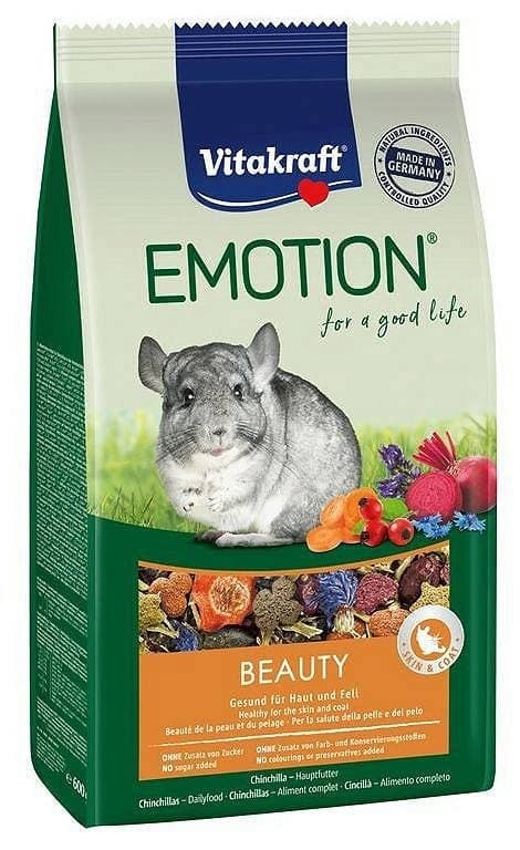 VITAKRAFT EMOTION BEAUTY - tørfoder til chinchillaer - 600 g