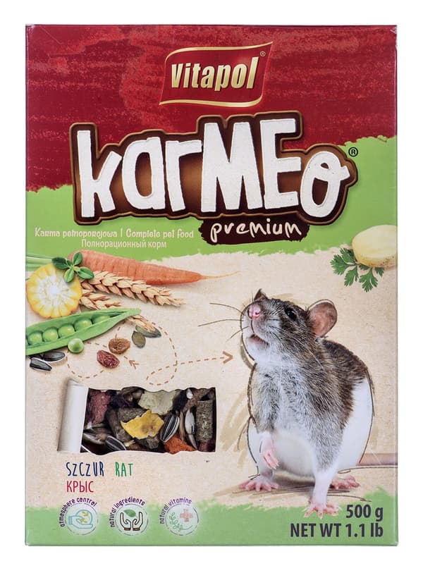VITAPOL Karmeo Premium - råttfoder - 500 g