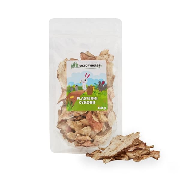 FACTORY HERBS Cikoriaskivor - godbit för gnagare och kaniner - 130g