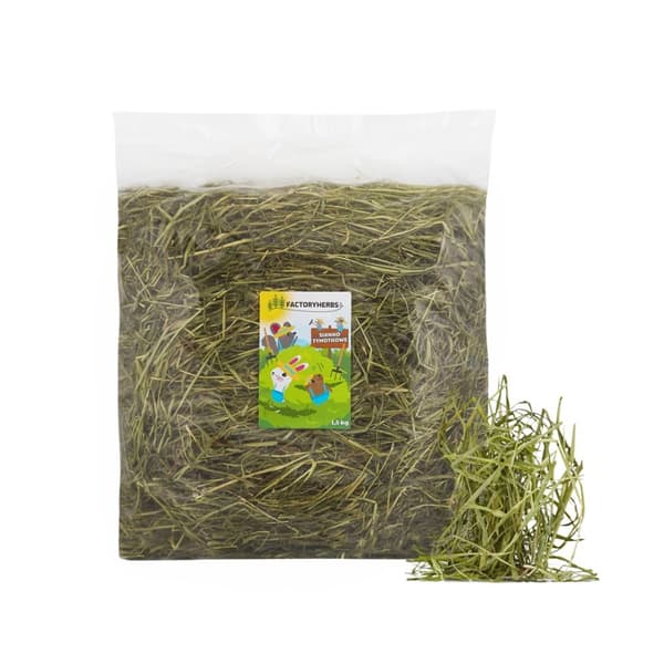 FACTORYHERBS Samurhay Timothy hö för gnagare och kaniner - 1,5 kg