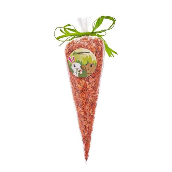 FACTORY HERBS Gulerodsterninger - godbid til gnavere og kaniner - 100g