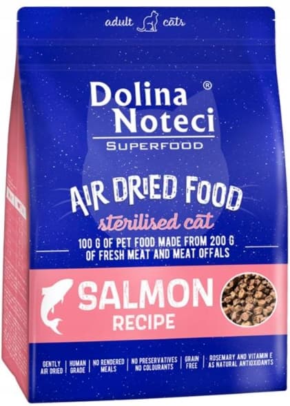 DOLINA NOTECI SUPERFOOD torrfoder för katter LAX 1 kg