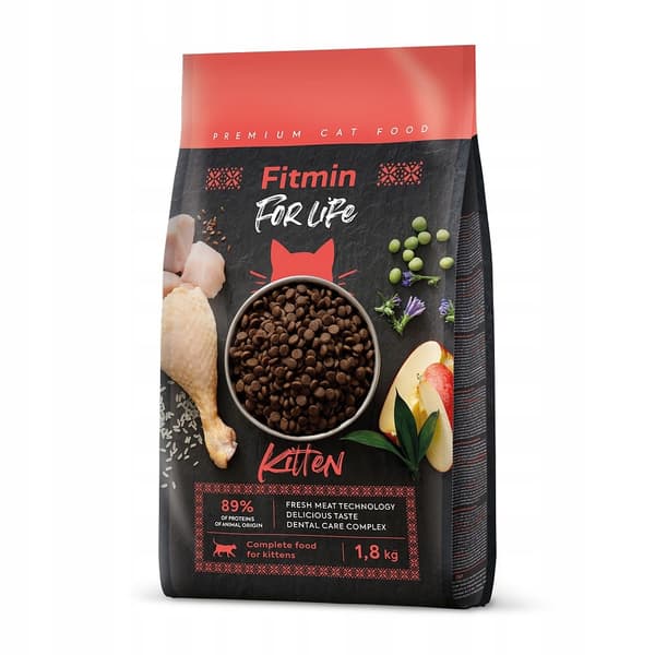 FITMIN Cat For Life Kitten kattmat för kattungar dräktiga katter 1,8 kg