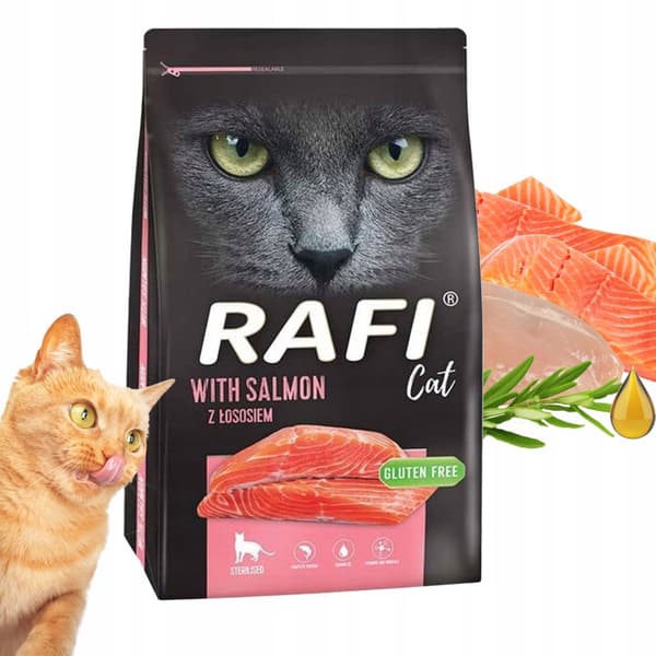 Rafi CAT Steriliserat Torrfoder för katter LAX 7 kg