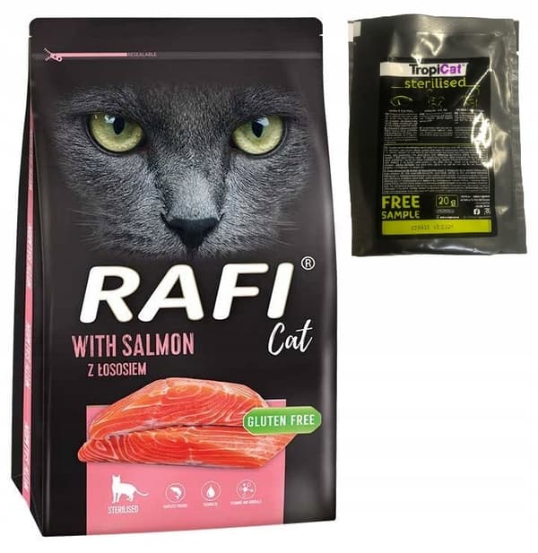 Rafi CAT Steriliserat Torrfoder för katter LAX 7 kg