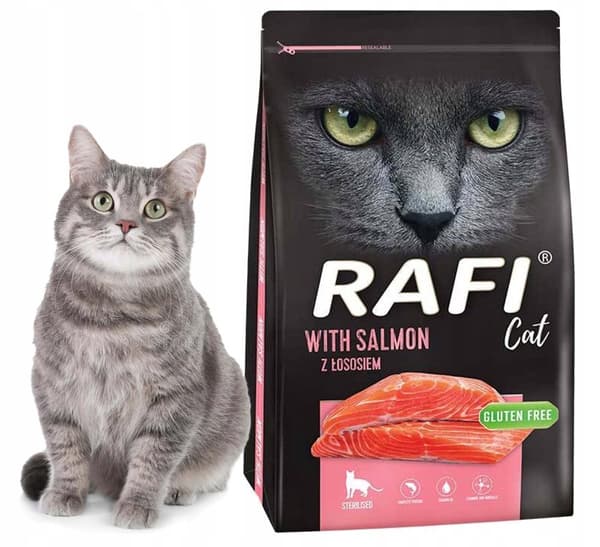 Rafi CAT Steriliserat Torrfoder för katter LAX 7 kg