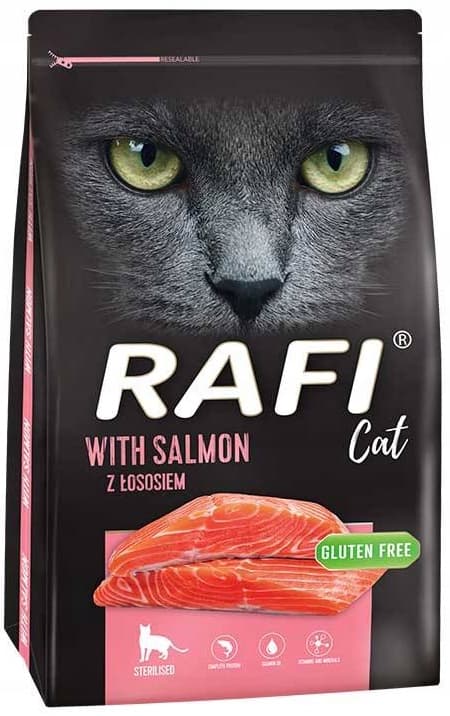 Rafi CAT Steriliserat Torrfoder för katter LAX 7 kg