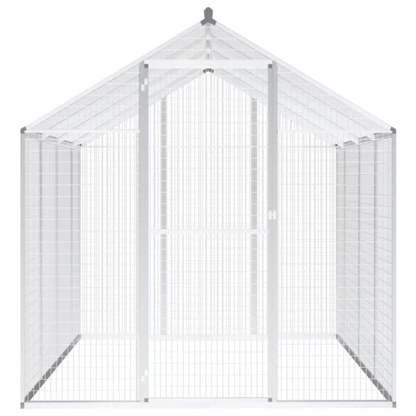 vidaXL Utendørs fuglebur aluminium 178x242x192 cm
