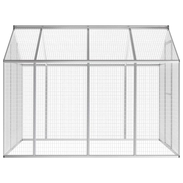 vidaXL Utendørs fuglebur aluminium 178x242x192 cm
