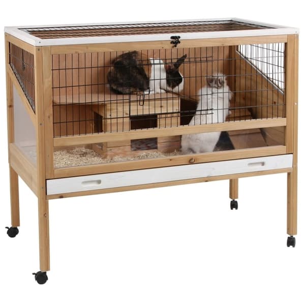 Kerbl lille kæledyrsbur Indoor Deluxe 115 x 60 x 92,5 cm cm træ 82725
