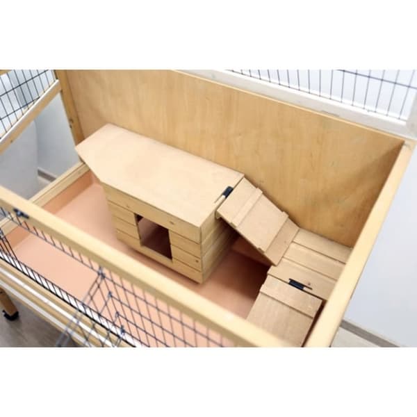 Kerbl lille kæledyrsbur Indoor Deluxe 115 x 60 x 92,5 cm cm træ 82725