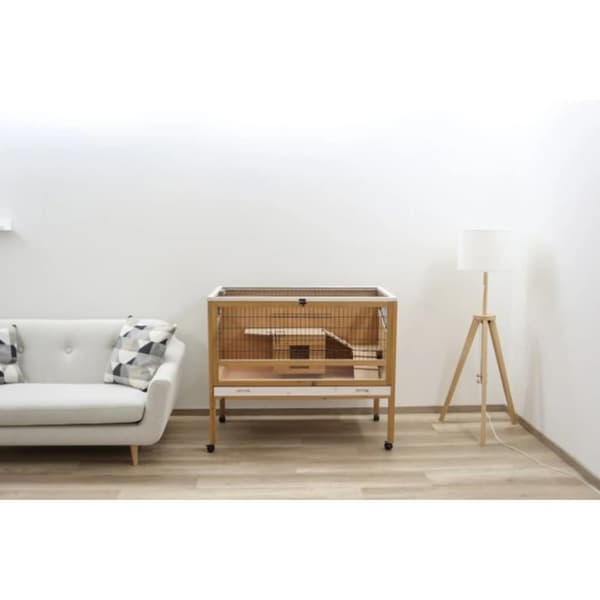 Kerbl lille kæledyrsbur Indoor Deluxe 115 x 60 x 92,5 cm cm træ 82725