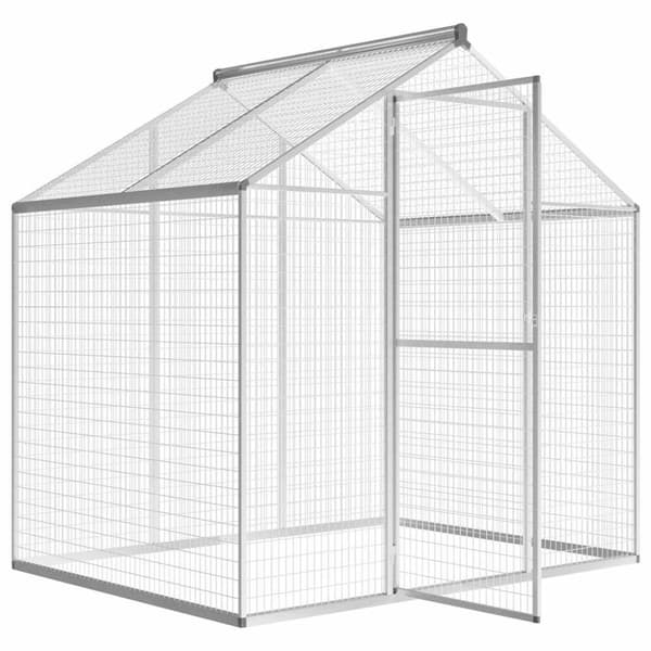 vidaXL Lintuhäkki ulkotiloihin alumiini 178x122x194 cm