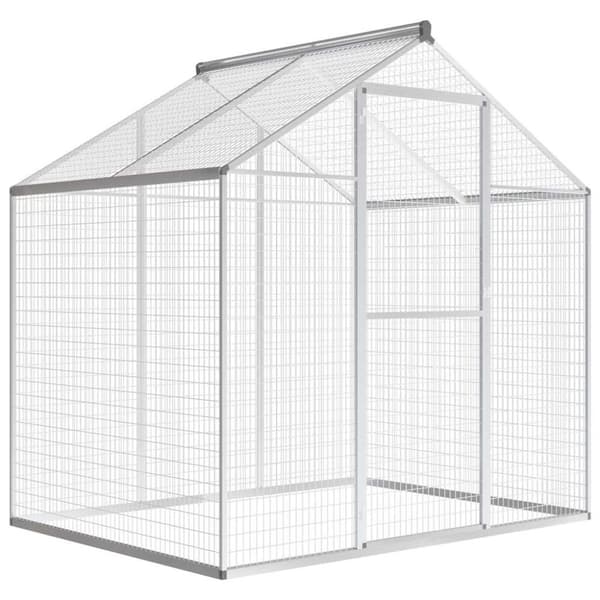 vidaXL udendørs voliere 178x122x194 cm aluminium