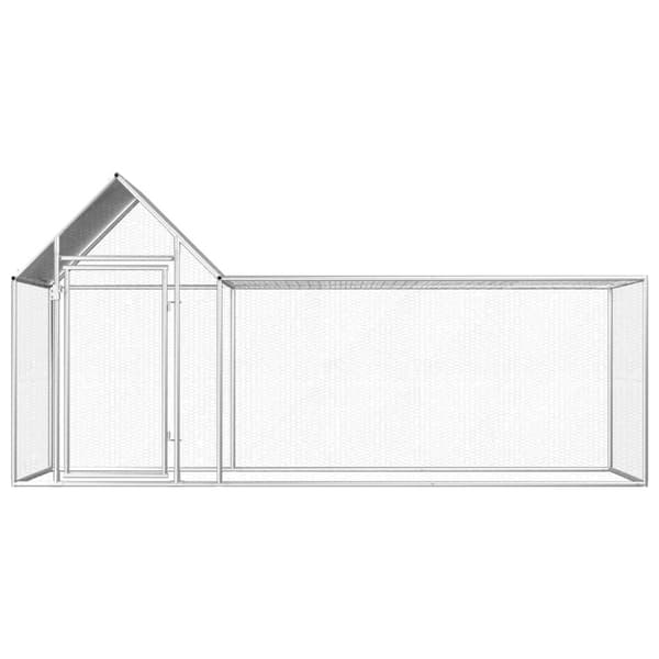 vidaXL Kanahäkki 3x1x1,5 m galvanoitu teräs