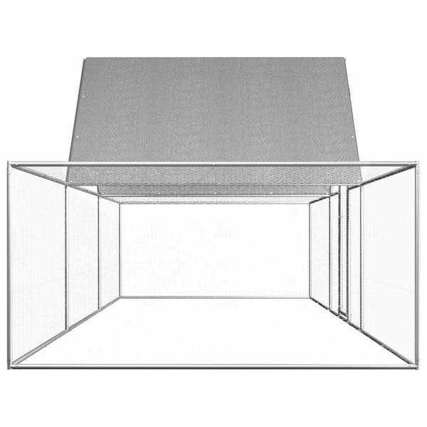 vidaXL Kanahäkki 6x2x2 m galvanoitu teräs