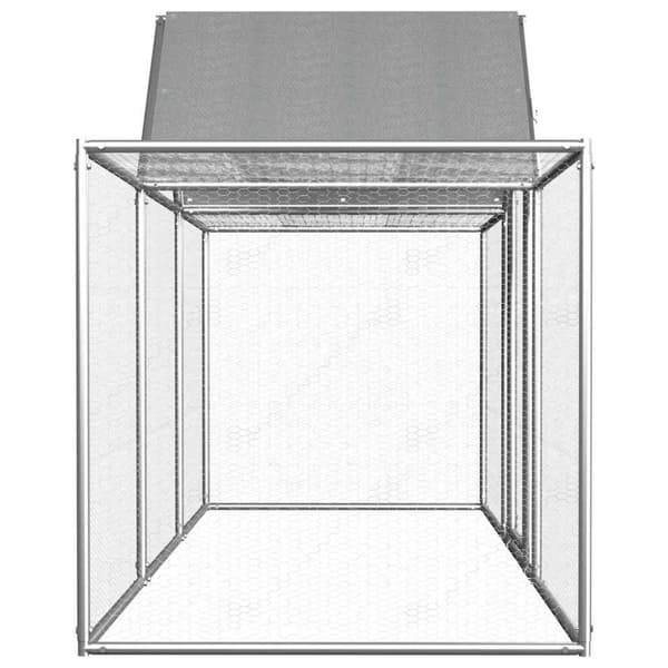 vidaXL Kanahäkki 3x1x1,5 m galvanoitu teräs