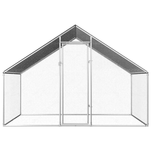 vidaXL udendørs hønsebur 2,75x2x1,92 m galvaniseret stål