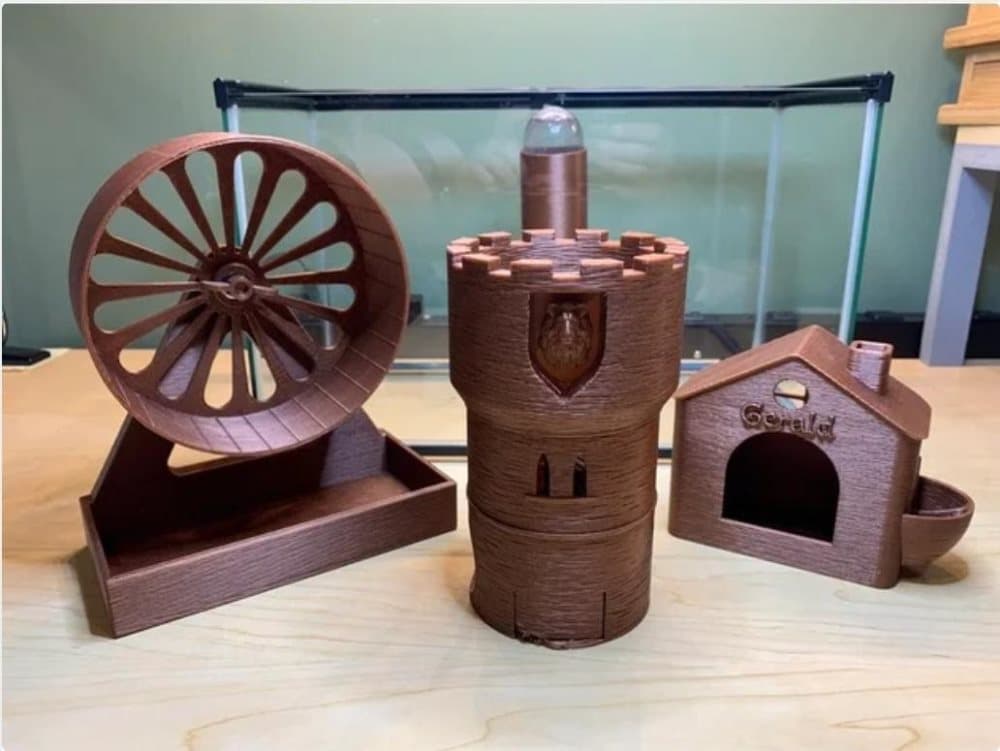 Amazing Hamster World, wheel, house, tower. 12 colors available