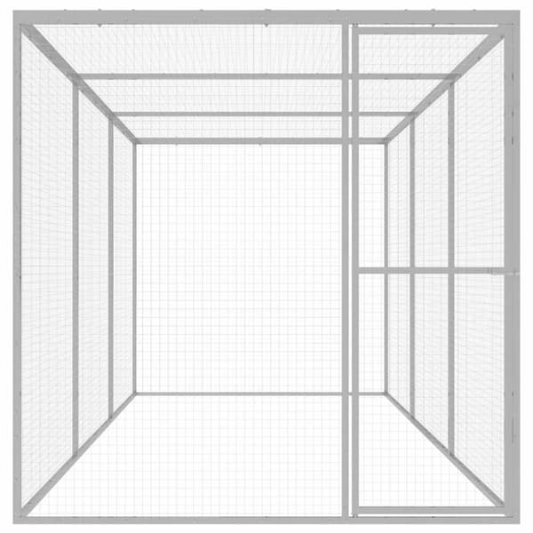 vidaXL kattebur 4,5x1,5x1,5 cm galvaniseret stål