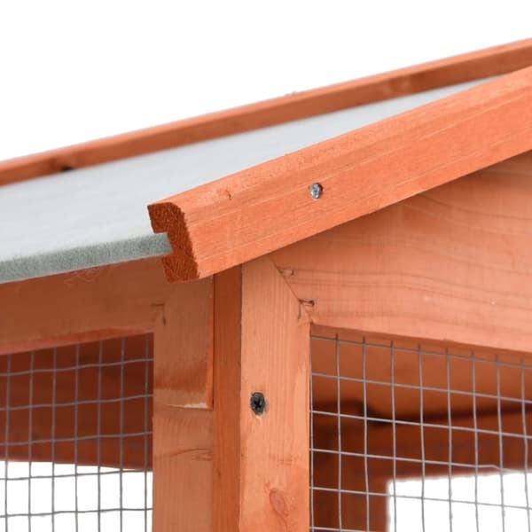 vidaXL Fågelbur 68x62x166 cm massivt granträ