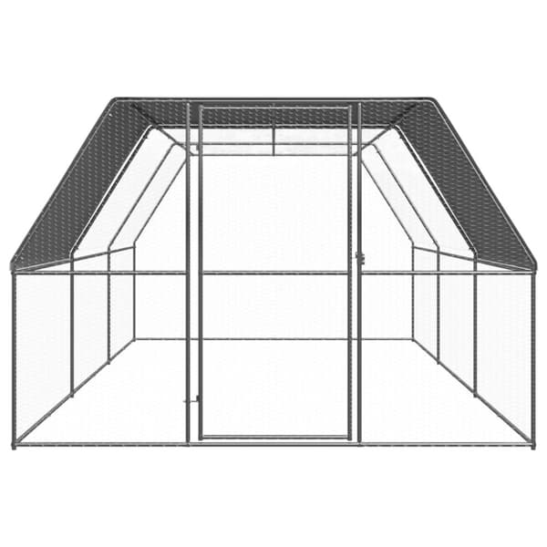 vidaXL Ulkotilan kanahäkki 3x6x2 m galvanoitu teräs