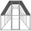 Miniatyrbillede 2 af 5: vidaXL udendørs hønsegård 2x10x2 m galvaniseret stål