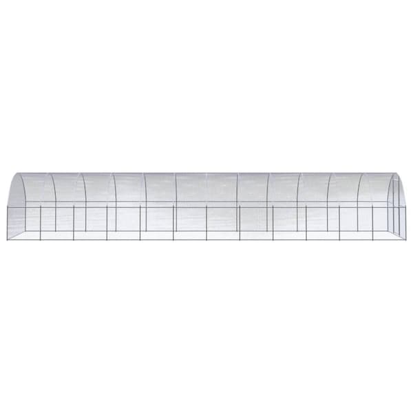 vidaXL hønsehus 3x12x2 m galvaniseret stål