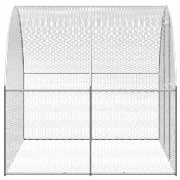 vidaXL hønsehus 3x2x2 m galvaniseret stål