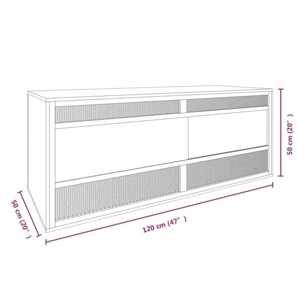 vidaXL terrarium 120x50x50 cm konstrueret træ
