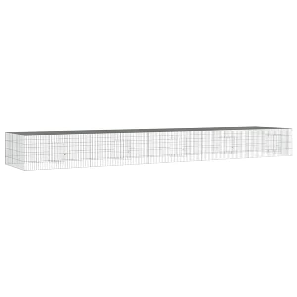 vidaXL Kaninhage 5 paneler 541x109x54 cm galvaniserat järn