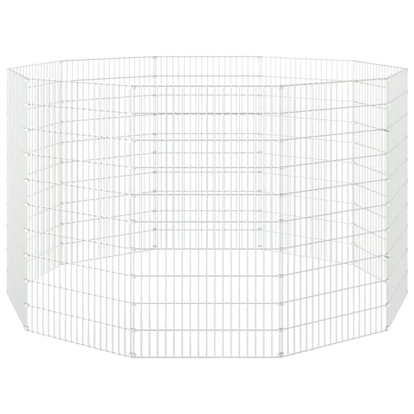 vidaXL Eläinhäkki Free Range 10-paneelia 54x100 cm galvanoitu rauta