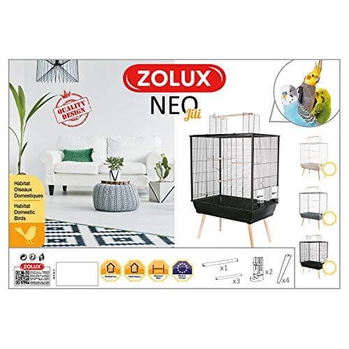 Fågelbur Zolux Neo Jili H80 Grå