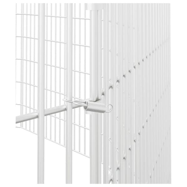 vidaXL kæledyrsindhegning 54x80 cm 12 paneler galvaniseret jern