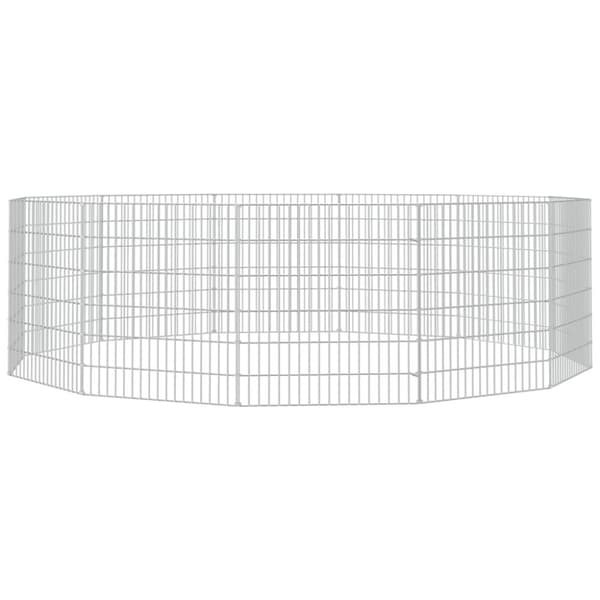 vidaXL Eläinhäkki Free Range 12-paneelia 54x60 cm galvanoitu rauta