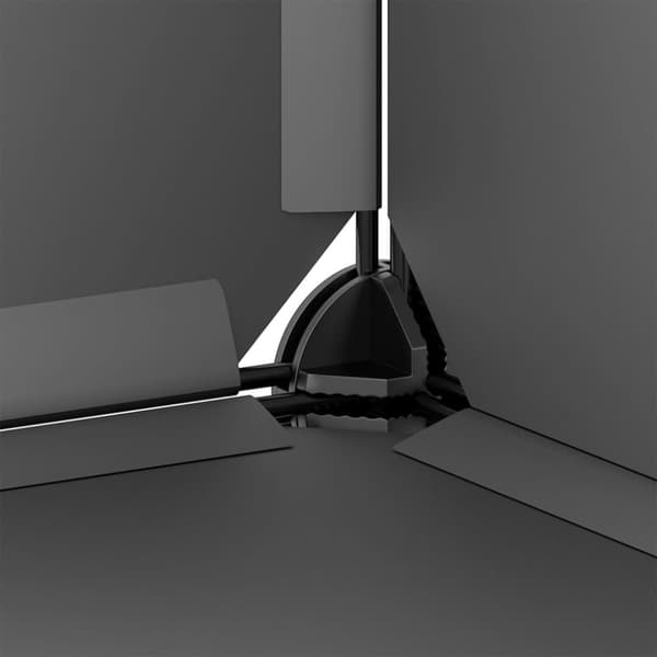 vidaXL lille dyrebur 142x74x93 cm PP og stål sort